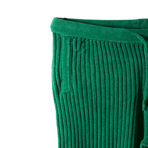 Bonsai Knit Loose Pant Green KN020 Degli Uberti